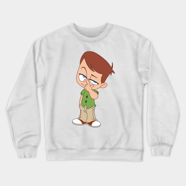 Kid Picking Nose Crewneck Sweatshirt by DigiToonsTreasures